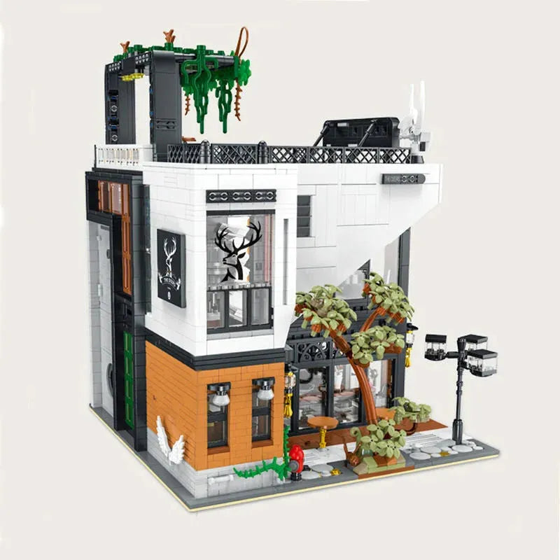 Building Blocks City MOC Experts Creator Deers Bubble Tea Shop Bricks Toy Construction Set Toys - 1