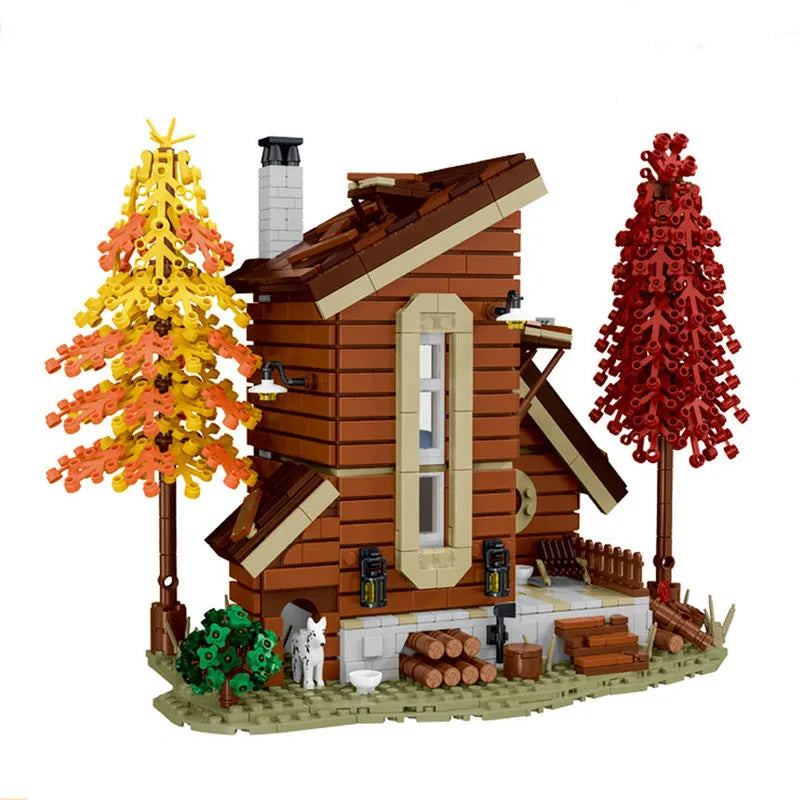 Building Blocks City Street Experts MOC Forest Cabin Villa LED Bricks Toys 031073 - 1