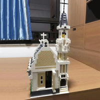 Thumbnail for Building Blocks Creator Street Expert MOC Medieval City Church Bricks Toy - 13
