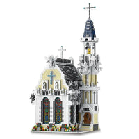 Thumbnail for Building Blocks Creator Street Expert MOC Medieval City Church Bricks Toy - 1