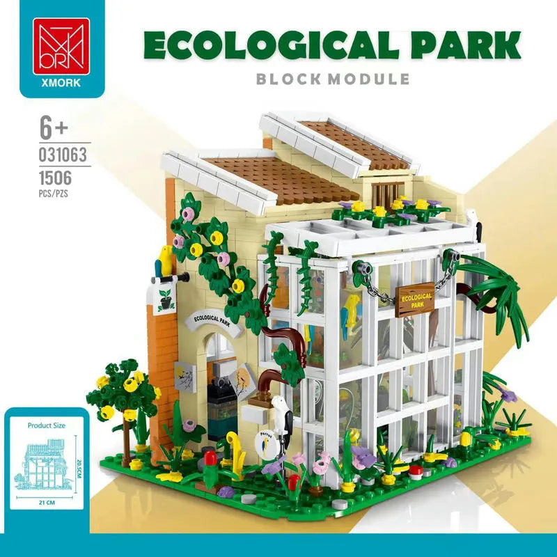 Building Blocks Expert City Ecological Park House LED Bricks Toys 031063 - 2
