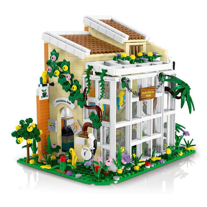 Building Blocks Expert City Ecological Park House LED Bricks Toys 031063 - 1