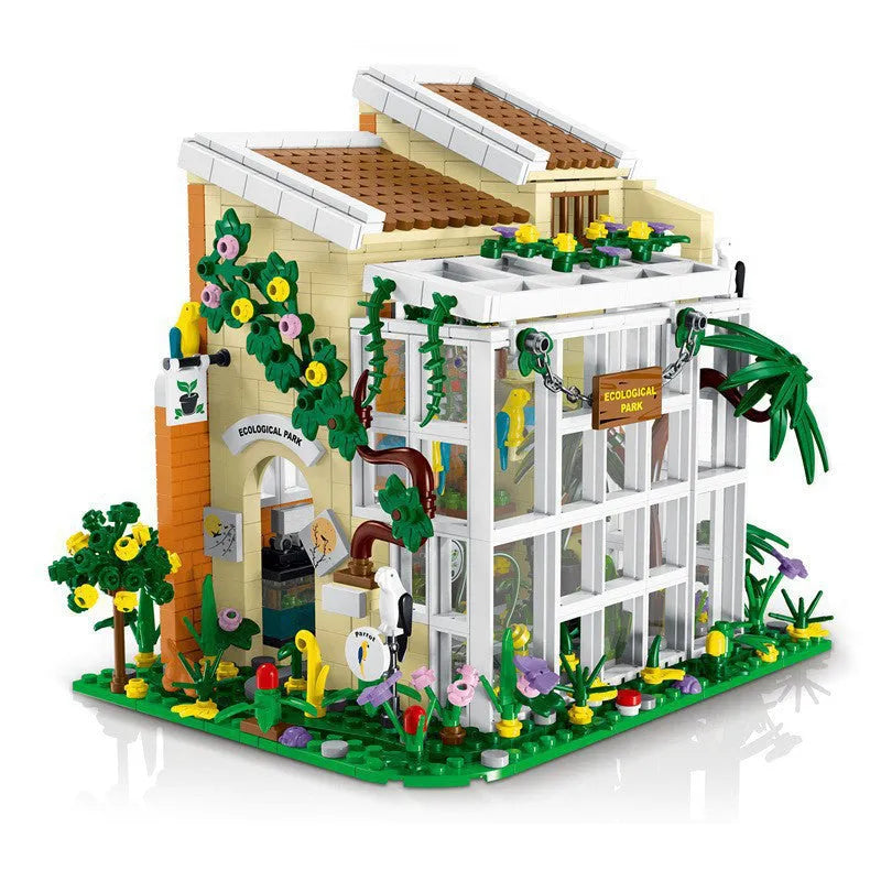 Building Blocks Expert City Ecological Park House LED Bricks Toys 031063 Construction Set Toys - 1