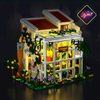 Thumbnail for Building Blocks Expert City Ecological Park House LED Bricks Toys 031063 - 3