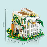 Thumbnail for Building Blocks Expert City Ecological Park House LED Bricks Toys 031063 - 9