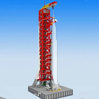 Thumbnail for Building Blocks MOC Apollo Saturn V Umbilical Launch Tower Bricks Toy Construction Set Toys - 12