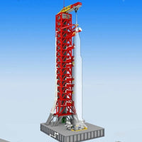 Thumbnail for Building Blocks MOC Apollo Saturn V Umbilical Launch Tower Bricks Toy - 12