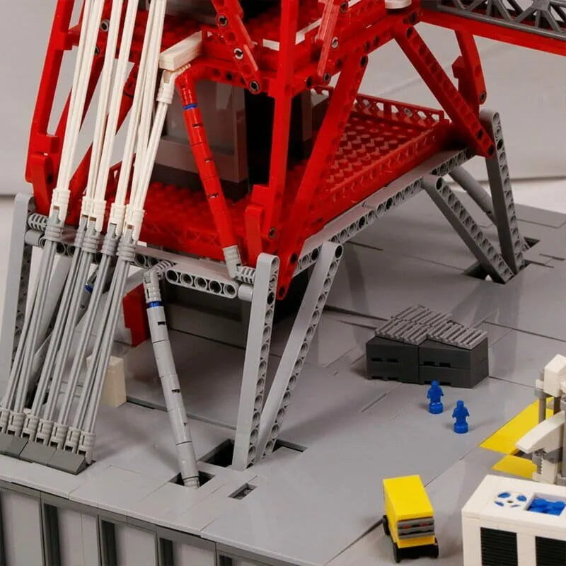 Building Blocks MOC Apollo Saturn V Umbilical Launch Tower Bricks Toy Construction Set Toys - 15