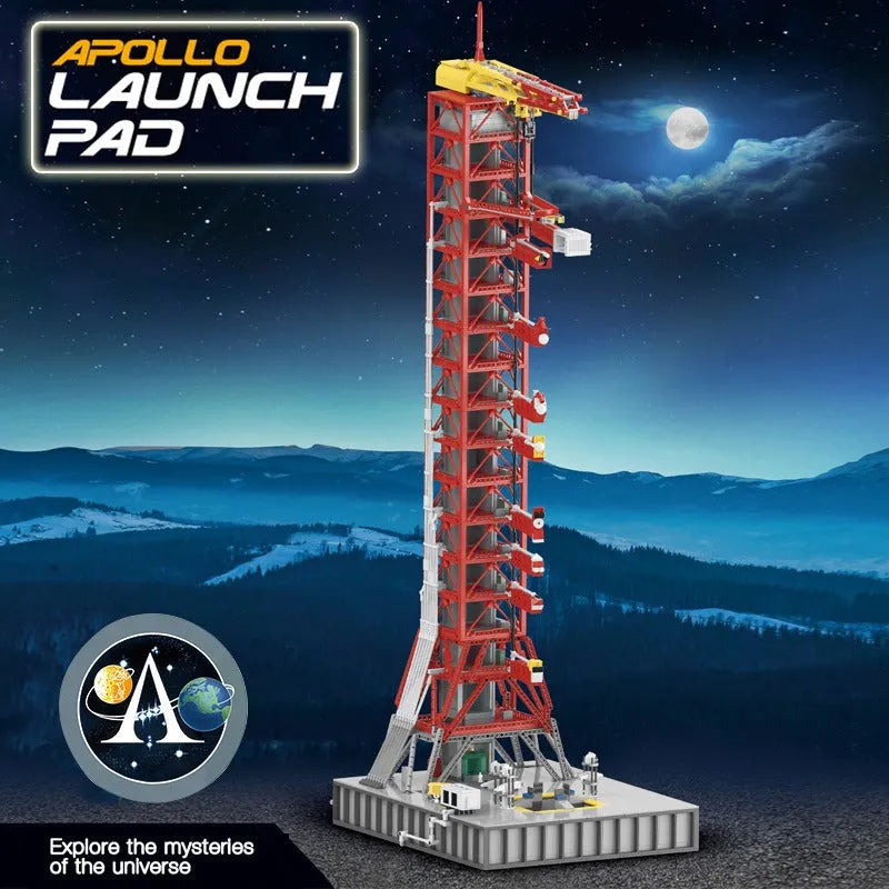 Building Blocks MOC Apollo Saturn V Umbilical Launch Tower Bricks Toy - 10