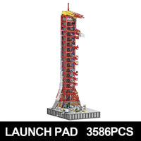 Thumbnail for Building Blocks MOC Apollo Saturn V Umbilical Launch Tower Bricks Toy - 3