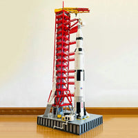 Thumbnail for Building Blocks MOC Apollo Saturn V Umbilical Launch Tower Bricks Toy - 5