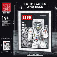 Thumbnail for Building Blocks MOC Art Expert Space Astronaut Frame Bricks Toy 031005 Construction Set Toys - 3