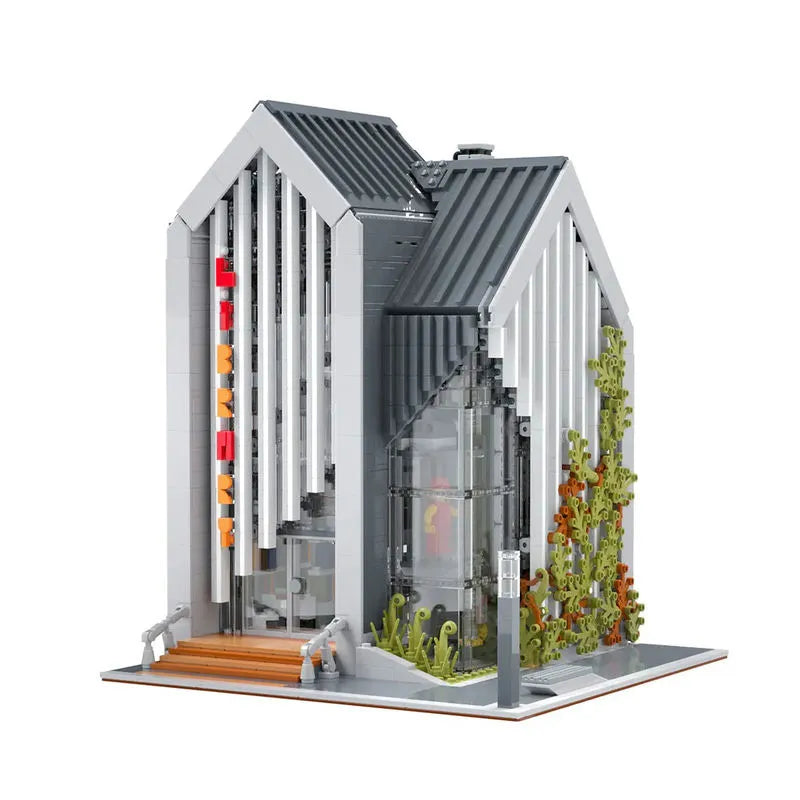 Usa Blocks MOC Creator Expert Modern Library Building Blocks Toy