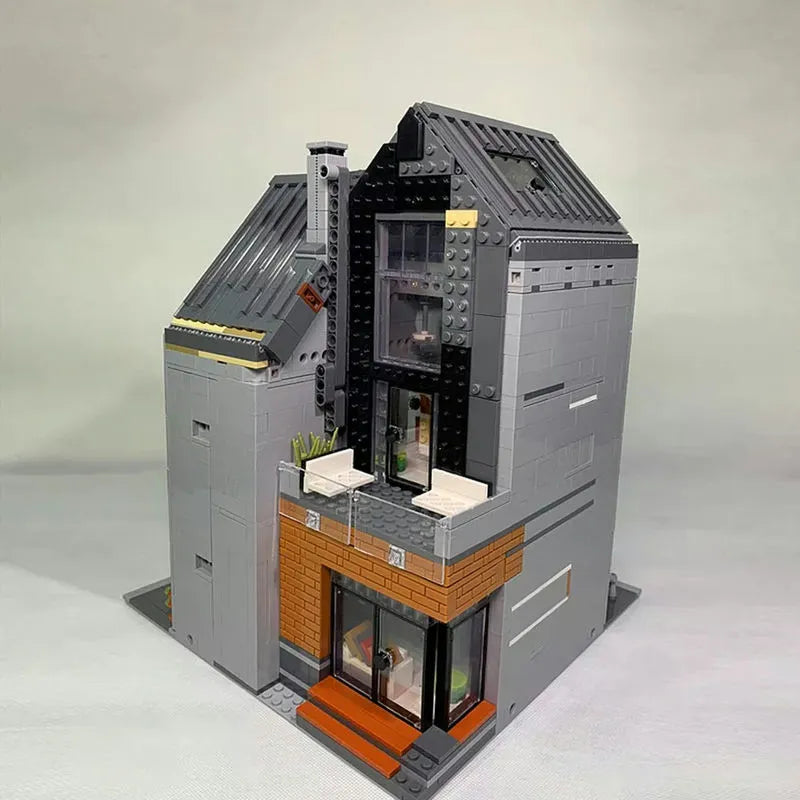 Building Blocks MOC Creator Expert 011001 Modern Library Bricks Toy - 4