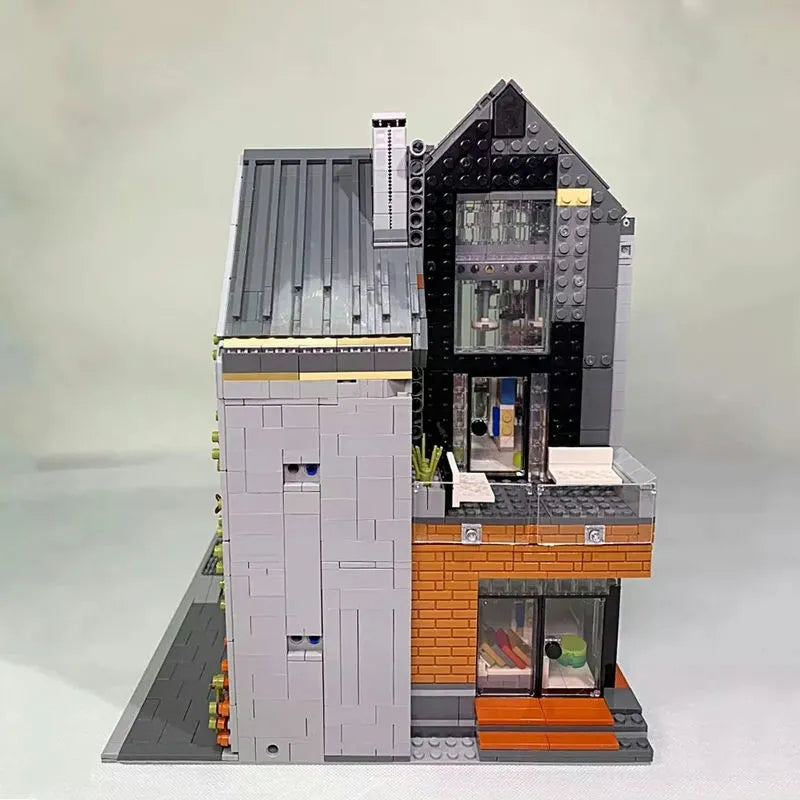 MOC Creator Expert Modern Library Building Blocks Toy