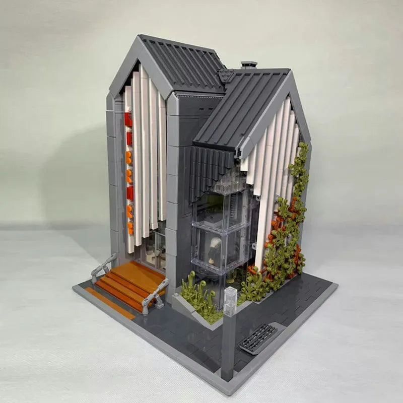 Building Blocks MOC Creator Expert 011001 Modern Library Bricks Toy - 3