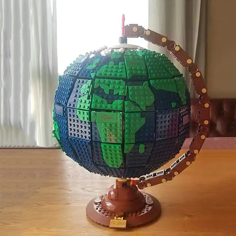 Building Blocks MOC Creator Expert Earth Globe World Map Bricks Toy 031001 - 12