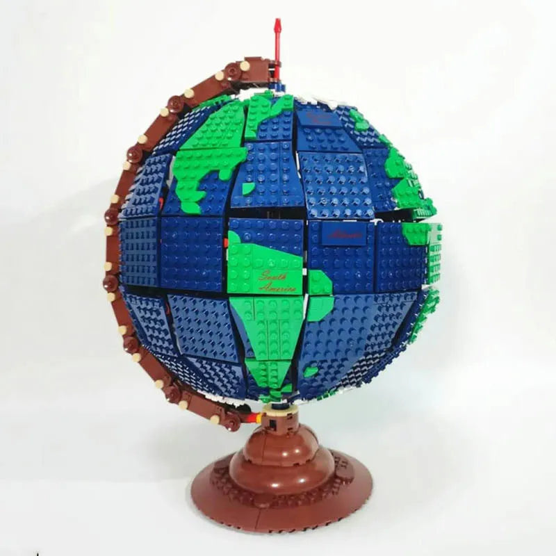Building Blocks MOC Creator Expert Earth Globe World Map Bricks Toy 031001 - 7