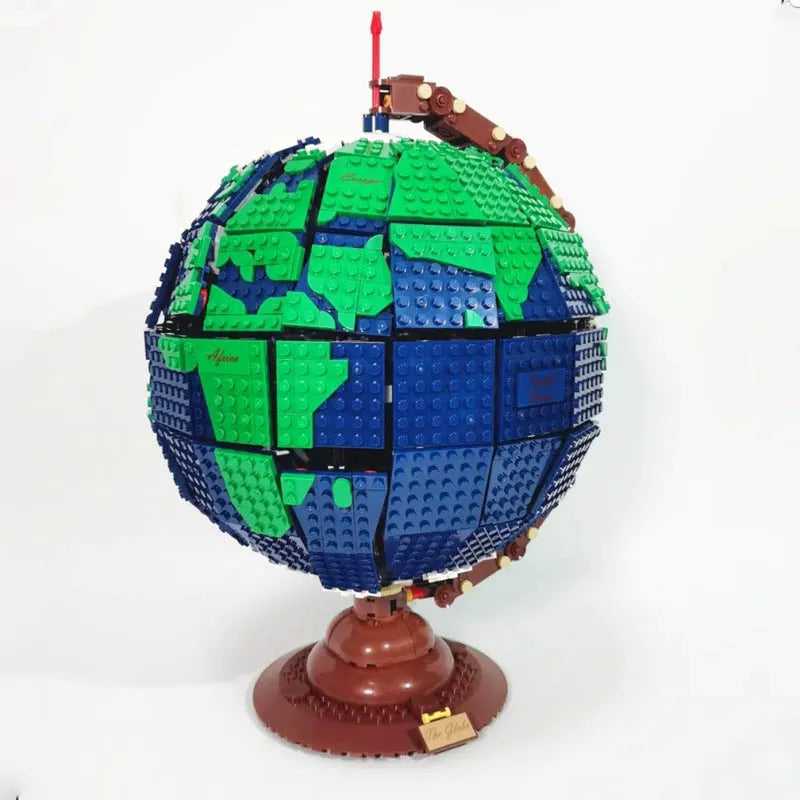 Building Blocks MOC Creator Expert Earth Globe World Map Bricks Toy 031001 - 9