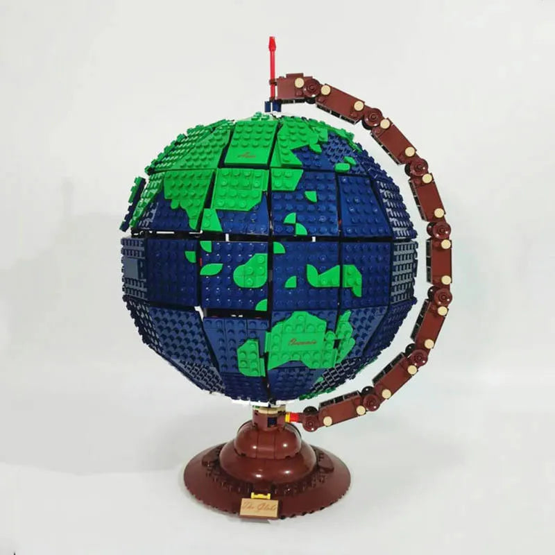 Building Blocks MOC Creator Expert Earth Globe World Map Bricks Toy 031001 - 4