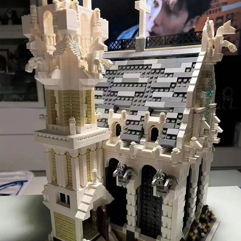 Building Blocks MOC Creator Expert Medieval City Church Bricks Toy 033006 - 10