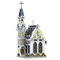 Thumbnail for Building Blocks MOC Creator Expert Medieval City Church Bricks Toy 033006 - 1