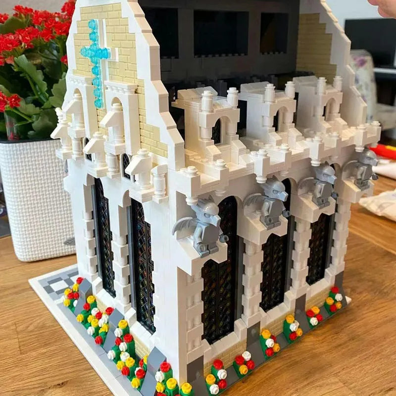 Building Blocks MOC Creator Expert Medieval City Church Bricks Toy 033006 - 5