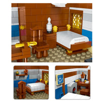 Thumbnail for Building Blocks MOC Creator Expert Medieval Town Tavern Bricks Toy Construction Set Toys - 6