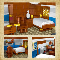 Thumbnail for Building Blocks MOC Creator Expert Medieval Town Tavern Bricks Toy Construction Set Toys - 5