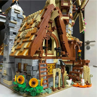 Thumbnail for Building Blocks MOC Creator Expert Medieval Town Windmill Bricks Toy - 6