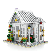Thumbnail for Building Blocks MOC Expert City Sunshine Flower Store LED Bricks Toy 031061 Construction Set Toys - 2