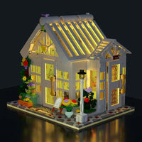 Thumbnail for Building Blocks MOC Expert City Sunshine Flower Store LED Bricks Toy 031061 Construction Set Toys - 5