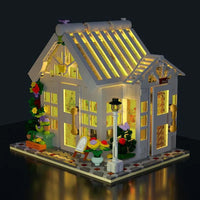 Thumbnail for Building Blocks MOC Expert City Sunshine Flower Store LED Bricks Toy 031061 - 5