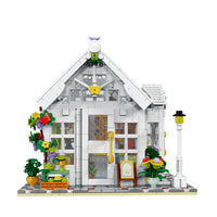 Thumbnail for Building Blocks MOC Expert City Sunshine Flower Store LED Bricks Toy 031061 Construction Set Toys - 10