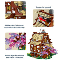 Thumbnail for Building Blocks MOC Expert Medieval Town Farm House Bricks Toy - 7