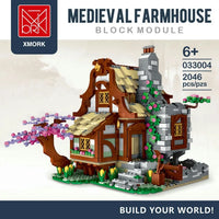 Thumbnail for Building Blocks MOC Expert Medieval Town Farm House Bricks Toy - 3