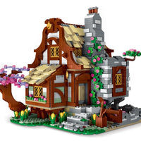 Thumbnail for Building Blocks MOC Expert Medieval Town Farm House Bricks Toy - 1