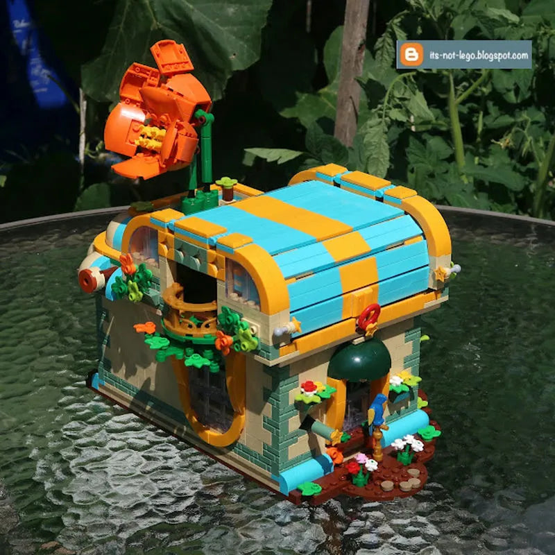 Building Blocks MOC Expert Toon City Flowers Shop Store LED Bricks Toys Construction Set Toys - 13