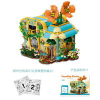 Thumbnail for Building Blocks MOC Expert Toon City Flowers Shop Store LED Bricks Toys Construction Set Toys - 4