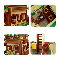 Thumbnail for Building Blocks MOC Expert Toon City Fruit House LED Bricks Toys 031052 - 6