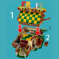 Thumbnail for Building Blocks MOC Expert Toon City Fruit House LED Bricks Toys 031052 Construction Set Toys - 9