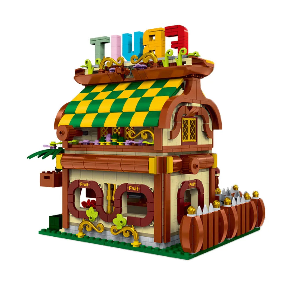 Building Blocks MOC Expert Toon City Fruit House LED Bricks Toys 031052 Construction Set Toys - 12