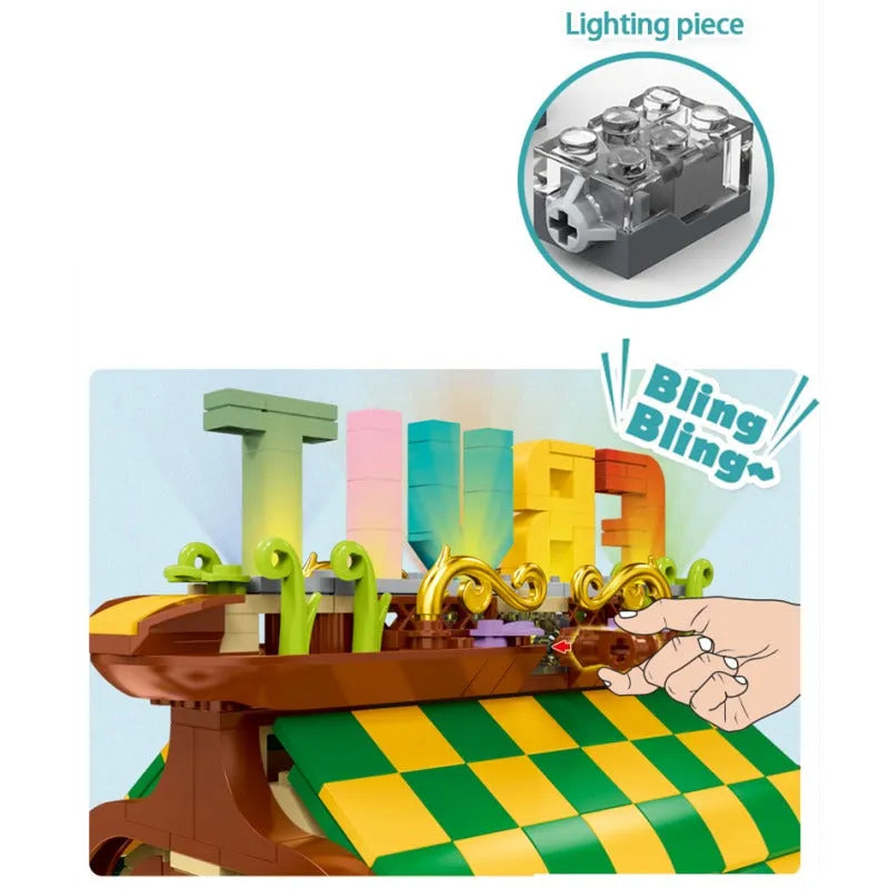 Building Blocks MOC Expert Toon City Fruit House LED Bricks Toys 031052 Construction Set Toys - 10
