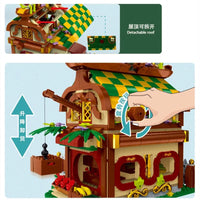 Thumbnail for Building Blocks MOC Expert Toon City Fruit House LED Bricks Toys 031052 - 5