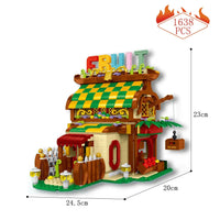 Thumbnail for Building Blocks MOC Expert Toon City Fruit House LED Bricks Toys 031052 Construction Set Toys - 7