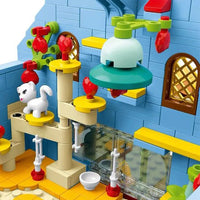 Thumbnail for Building Blocks MOC Expert Toon City Town Villa House LED Bricks Toy - 8