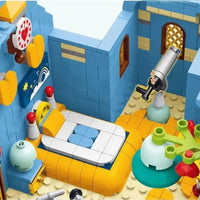Thumbnail for Building Blocks MOC Expert Toon City Town Villa House LED Bricks Toy Construction Set Toys - 7
