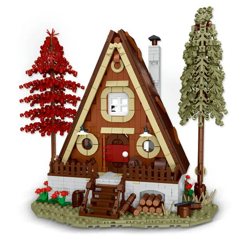 Building Blocks MOC Experts Street City Forest Cabin House LED Bricks Toys 031071 - 1