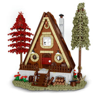 Thumbnail for Building Blocks MOC Experts Street City Forest Cabin House LED Bricks Toys 031071 - 1