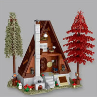 Thumbnail for Building Blocks MOC Experts Street City Forest Cabin House LED Bricks Toys 031071 Construction Set Toys - 4